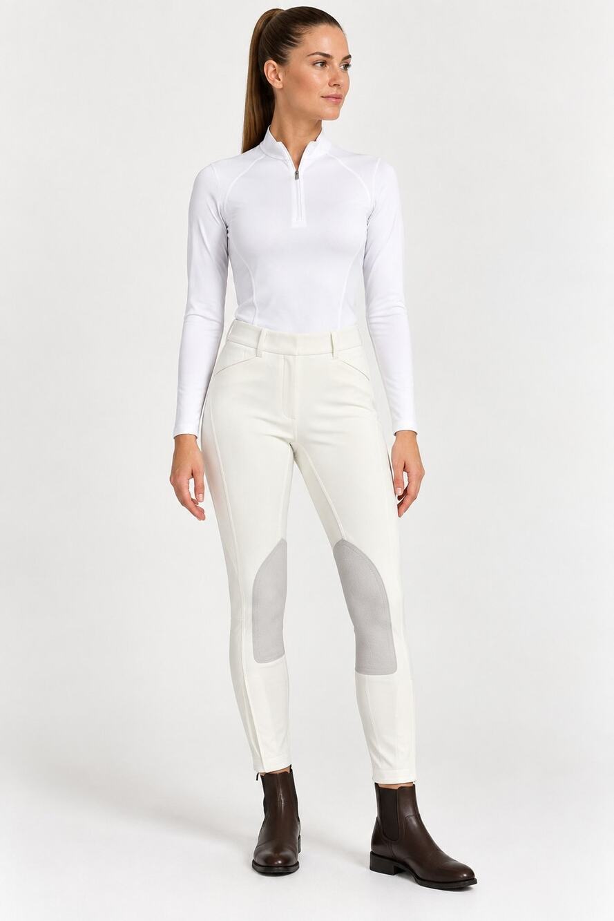 The Tailored Sportsman English Riding Habits White Breech Pants NWT 26 US 2